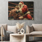 Funny Christmas Santa's Wrestling Day Canvas Painting, Sports Wall Art Decor, Xmas Poster Gift For Wrestling Lovers