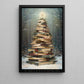 Christmas Canvas Painting, The Christmas Tree of Literature Wall Art Decor, Xmas Poster Gift