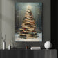 Christmas Canvas Painting, The Christmas Tree of Literature Wall Art Decor, Xmas Poster Gift