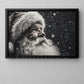 Christmas Canvas Painting, Santa Claus Looking Snow Wall Art Decor, Xmas Poster Gift