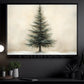 Christmas Canvas Painting, The Lone Pine Wall Art Decor, Xmas Poster Gift For Christmas Tree Lovers