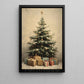 Christmas Canvas Painting, Christmas Tree And Gifts Wall Art Decor, Xmas Poster Gift