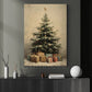 Christmas Canvas Painting, Christmas Tree And Gifts Wall Art Decor, Xmas Poster Gift