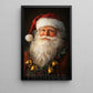 Christmas Canvas Painting, A Festive Portrait Santa Claus Wall Art Decor, Xmas Poster Gift