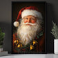 Christmas Canvas Painting, A Festive Portrait Santa Claus Wall Art Decor, Xmas Poster Gift