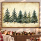 Christmas Canvas Painting, A Pine Tree Christmas Wall Art Decor, Xmas Poster Gift