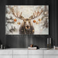 Christmas Canvas Painting, The Majestic Moose Wall Art Decor, Xmas Poster Gift