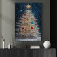 Christmas Canvas Painting, Winter's Christmas Tree Wall Art Decor, Xmas Poster Gift