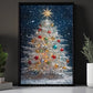 Christmas Canvas Painting, Winter's Christmas Tree Wall Art Decor, Xmas Poster Gift