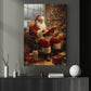 Interesting Christmas Canvas Painting, Santa's Cozy Corner Wall Art Decor, Xmas Poster Gift