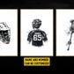 Set Of 3 Personalized Lacrosse Boy Canvas Painting, Helmet, Player And Lacrosse Stick, Sport Wall Art Decor, Poster Gift For Lacrosse Lovers