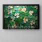 St Patrick's Day Canvas Painting, Vibrant Green Clover Wall Art Decor, Irish Poster Gift