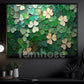 St Patrick's Day Canvas Painting, Vibrant Green Clover Wall Art Decor, Irish Poster Gift