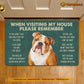 Bulldogs Dog Doormat, Please Remember I Live Here Gift For Dog Lovers, Housewarming Gift, Dog Decor