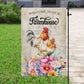 Chicken Flag, Welcome To Our Farmhouse, Gift For Chicken Lovers, Garden Flag, Farmers