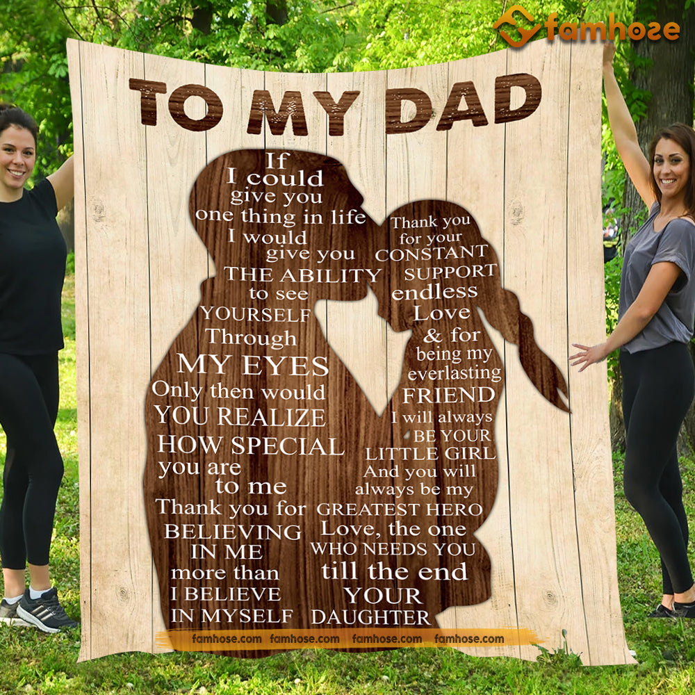 Father s Day Blanket To My Dad Thank You For Your Constant