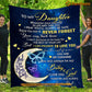 Blanket, To My Daughter Always Be Safe Enjoy The Ride Fleece Blanket - Sherpa Blanket Father's Day  Gift For Daughters From Dad