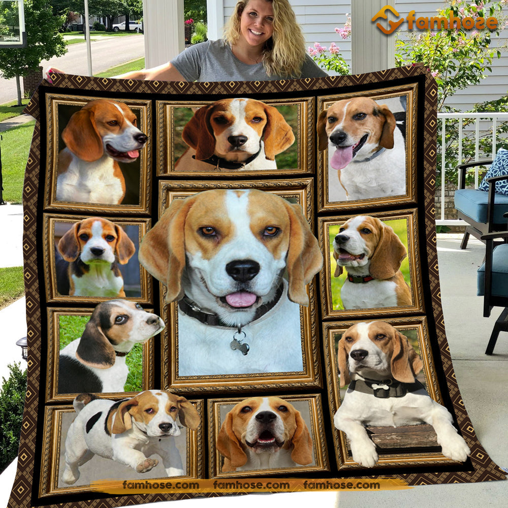 Cool Dog Blanket, Hey Look At Me Fleece Blanket - Sherpa Blanket Gift For Dog Lovers, Dog Owners