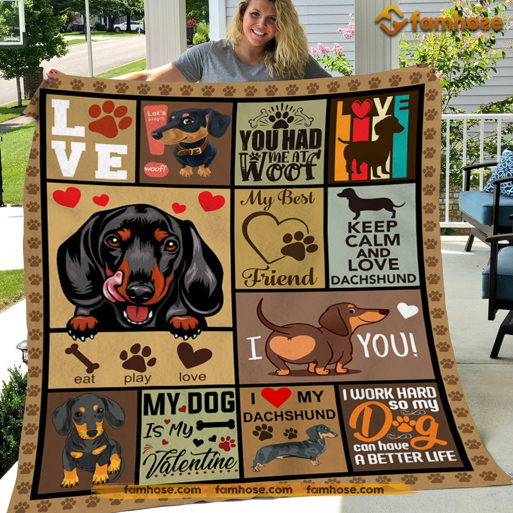 Dog Blanket, I Work Hard So My Dog Can Have A Better Life Fleece Blanket - Sherpa Blanket Gift For Dog Lovers, Dog Owners