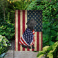 Dog American Flag, Labrador Dog With A USA Flag July 4th Gift For Dog Lovers, Dog Owners