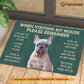 French Bulldogs Dog Doormat, Please Remember I Live Here Gift For Dog Lovers, Housewarming Gift, Dog Decor