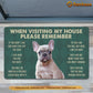 French Bulldogs Dog Doormat, Please Remember I Live Here Gift For Dog Lovers, Housewarming Gift, Dog Decor