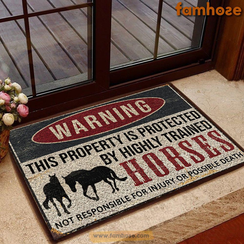 Funny Horse Doormat