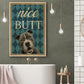 Pitbull Dog Bathroom Poster & Canvas, Nice Butt Toilet Wall Art Decor, Gift For Dog Lovers, Pitbull Dog Owners