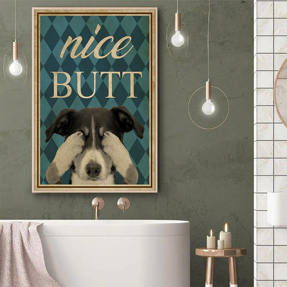 Dog bathroom cheap wall art