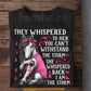 Horse Breast Cancer Awareness T-shirt, I Am The Storm Pink Ribbon Tees Gift For Horse Lover