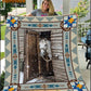Horse Blanket, Horse Beside The Window With Snow Fleece Blanket - Sherpa Blanket Gift For Horse Lover