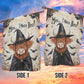 Funny Halloween Cow Witch Flag House Flag, Moo I Mean Boo Yard Flag Spooky Season Gift For Witch Lovers, Cow Lovers