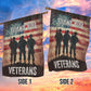 Veterans Day Garden & House Flag, Thank You Veterans USA Flag Gift For Veterans