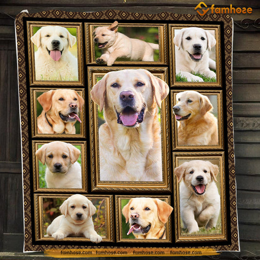 Cool Dog Blanket, Hey Look At Me Labrador Retriever Fleece Blanket - Sherpa Blanket Gift For Dog Lovers, Dog Owners