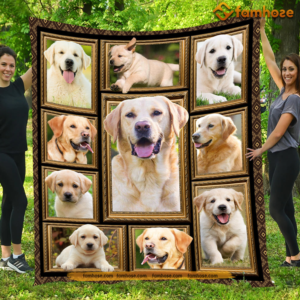 Cool Dog Blanket, Hey Look At Me Labrador Retriever Fleece Blanket - Sherpa Blanket Gift For Dog Lovers, Dog Owners