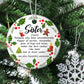 Sister - Someone Who Loves Unconditionally, Family Circle Ceramic Ornament Christmas Gift For Your Sister