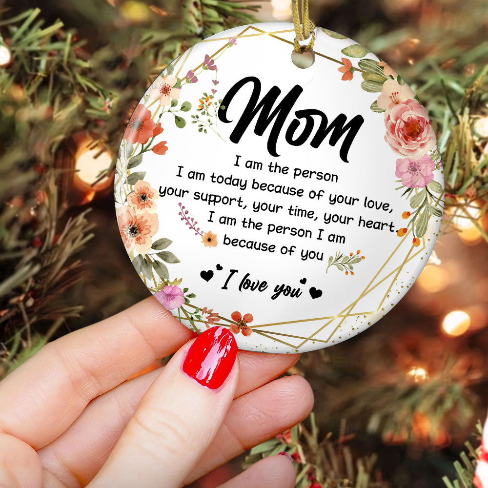 Mom Heart Ornament Mom Ornament Mom Christmas Ornament Mom 