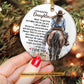 Christmas Cowgirl Ornament, To My Beautiful Daughter Ornament Xmas Gift For Cowgirl's Mom