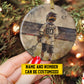 Personalized Lacrosse Boy Christmas Ornament, Make Your Mark On The Field, Xmas Circle Ceramic Ornament Gift For Lacrosse Lovers