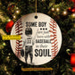 Personalized Baseball Boy Ornament, Baseball In Thier Soul Ornament Gift For Baseball Lovers