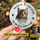 Personalized Cat Christmas Ornament, How Lucky I Am, Xmas Circle Ceramic Ornament Gift For Cat Lovers