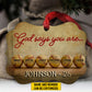 Personalized Motivational Softball Christmas Ornament, God Says You Are, Xmas Aluminum Ornament Gift For Softball Lovers