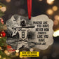 Personalized Softball Girl Christmas Ornament, Practice Like You Have Never Won, Xmas Aluminum Ornament Gift For Softball Lovers