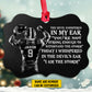 Personalized Football Boy Christmas Ornament, I Am The Storm, Xmas Aluminum Ornament Gift For Football Lovers