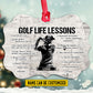 Personalized Golf Girl Christmas Ornament, You Are Amazing, Xmas Aluminum Ornament Gift For Golf Lovers