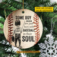 Personalized Baseball Boy Ornament, Baseball In Thier Soul Ornament Gift For Baseball Lovers