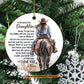 Christmas Cowgirl Ornament, To My Beautiful Daughter Ornament Xmas Gift For Cowgirl's Mom