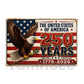 July 4th USA 250 Anniversary Metal Sign, 250 Years The United States Of America Yard Sign, House Decor Independence Day Gift For American Patriot