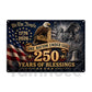July 4th God USA 250 Anniversary Metal Sign, One Nation Under God Yard Sign, House Decor Independence Day Gift For Christian, American Patriot
