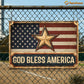 July 4th Jesus USA Metal Sign, God Bless America Yard Sign, House Decor Independence Day Gift For Christian